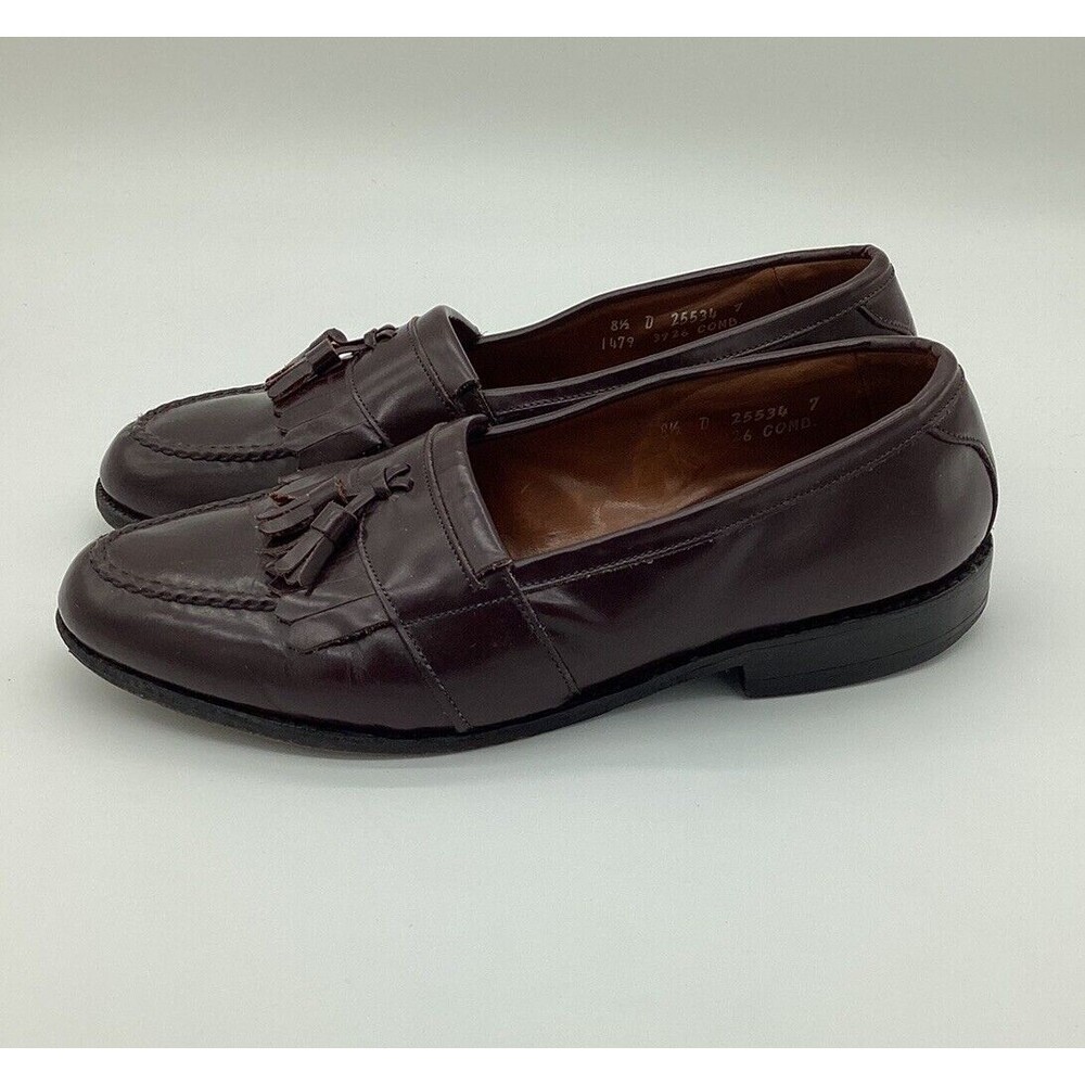 Allen Edmonds Dress Shoes Brown Penny Tassel Loafers Newport Men’s US 8.5